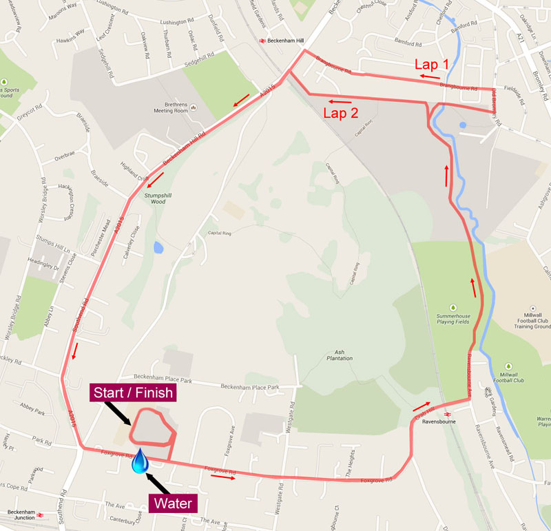 2014 Summer 10K Course